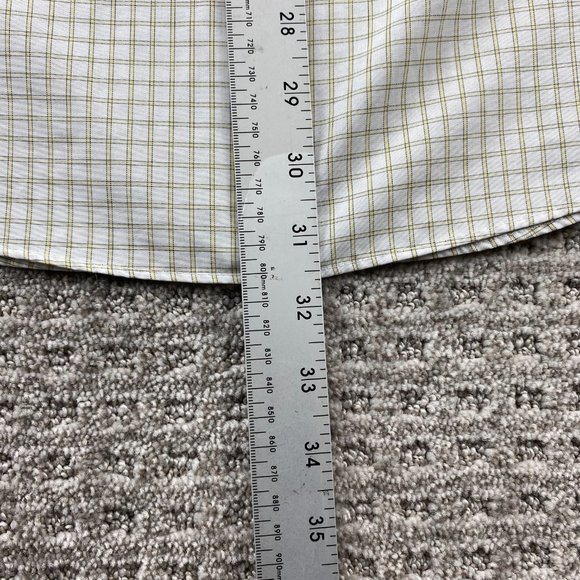 Brooks Brothers Regent Fit Shirt Men 16.5 - 2/3 1818 Beige Yellow Checkered Polo - Picture 11 of 11